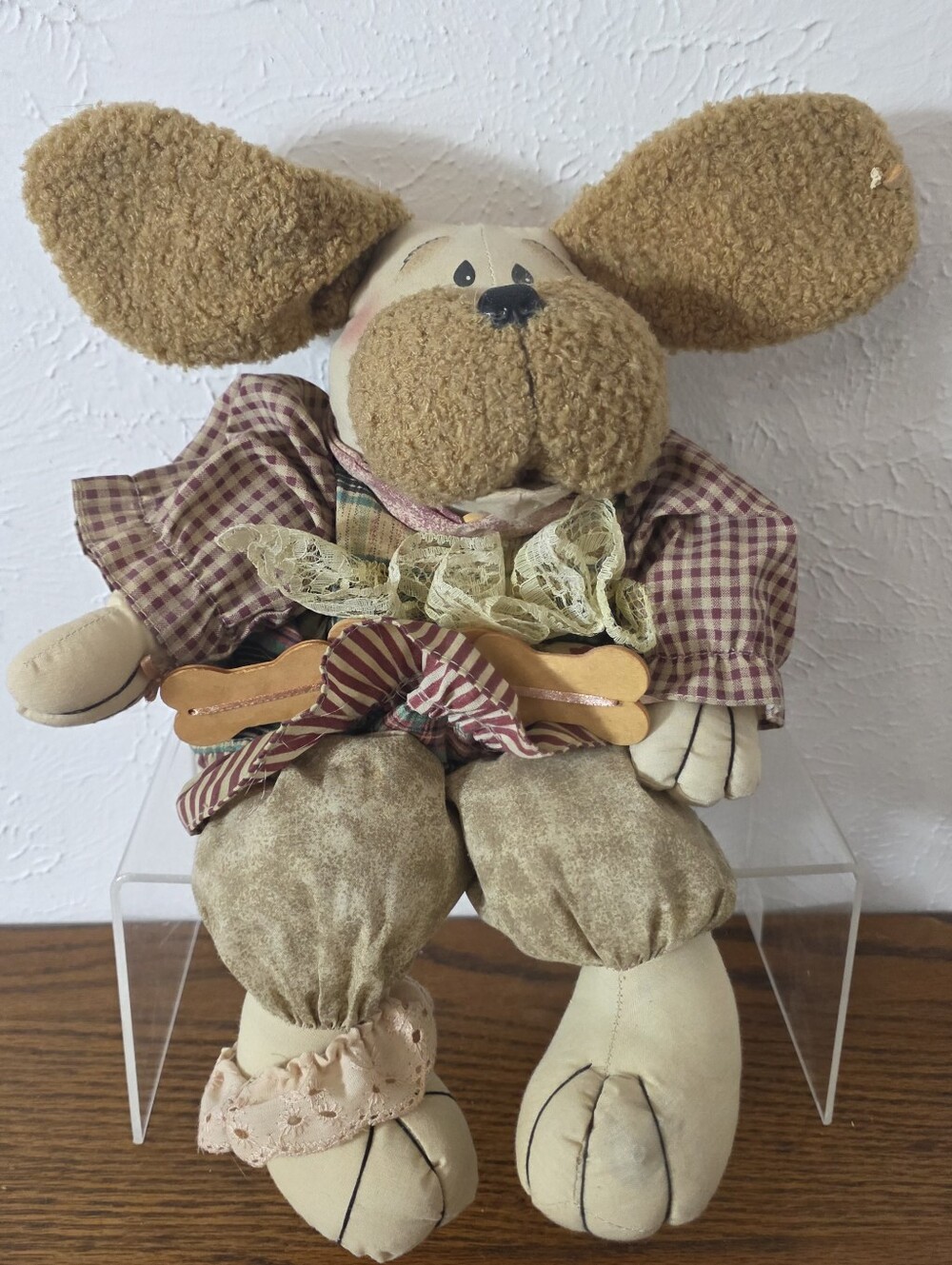 Vintage Animated Musical Dog Plush 16" Home Sweet Home Tested Working